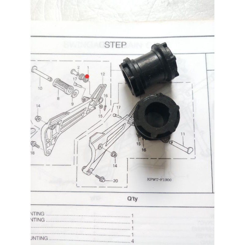 Karet Gantungan Knalpot Honda Supra X 125(1biji)