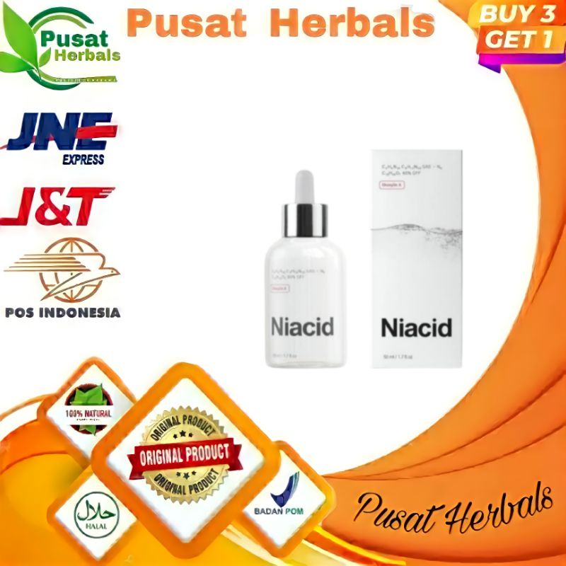 Niacid All-in-One solution face serum by Slurp Laboratories Korea 50ML 100% Original DIjamin Asli