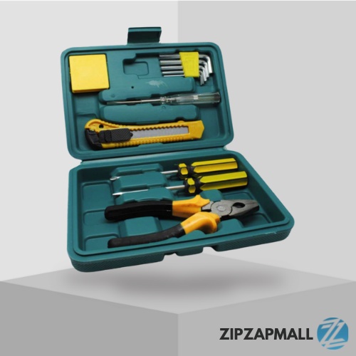 Perlengkapan Set Reparasi Obeng Cutter Kunci L Tang 12 in 1 / Alat Perkakas Set Lengkap Listrik Otom