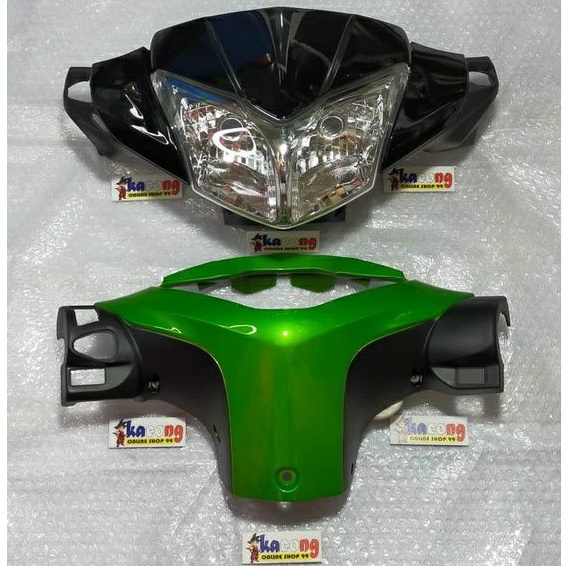 batok kedok kepala+lampu supra x 125 helm in