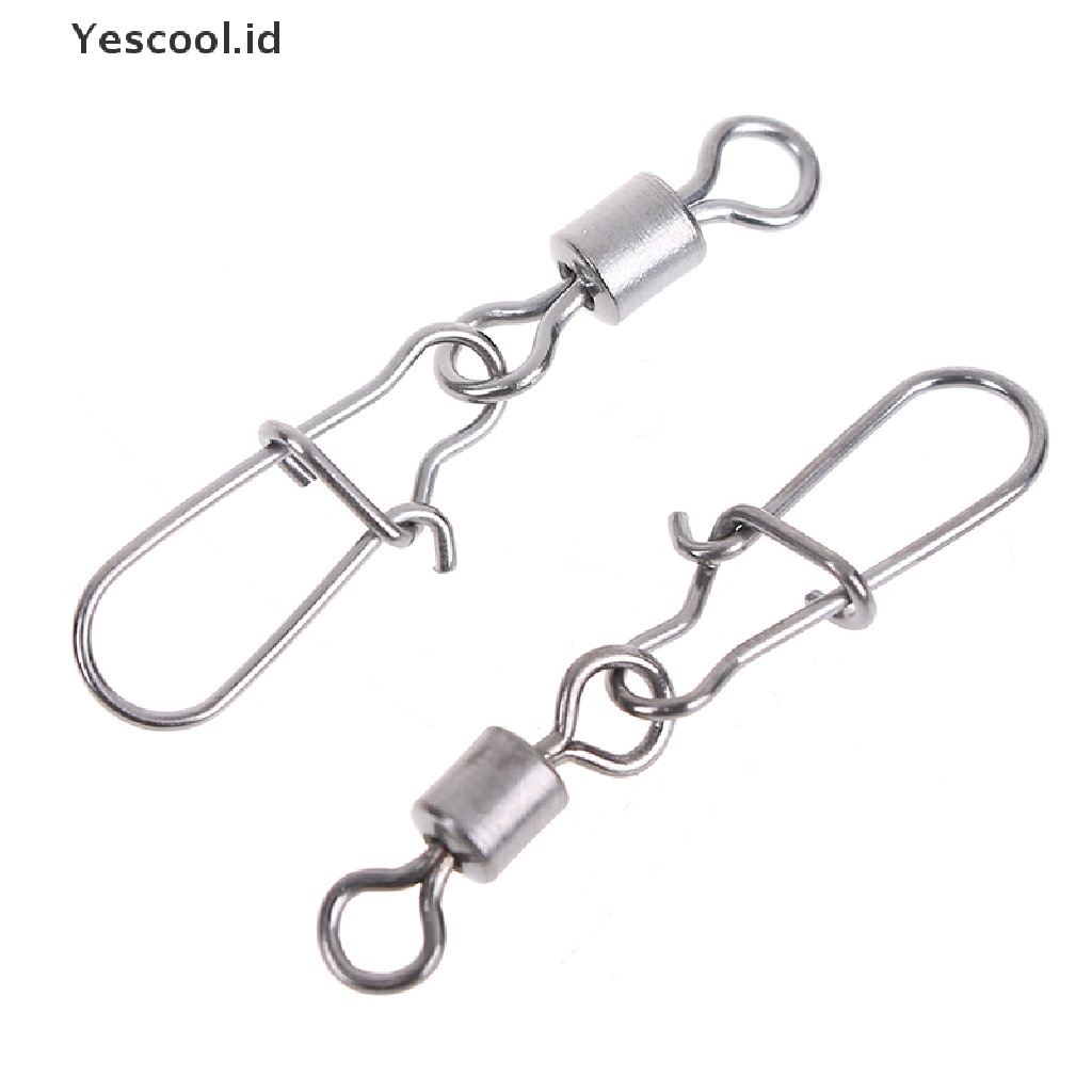 (Yescool) 200pcs Kili-Kili Pancing Bahan Stainless Steel