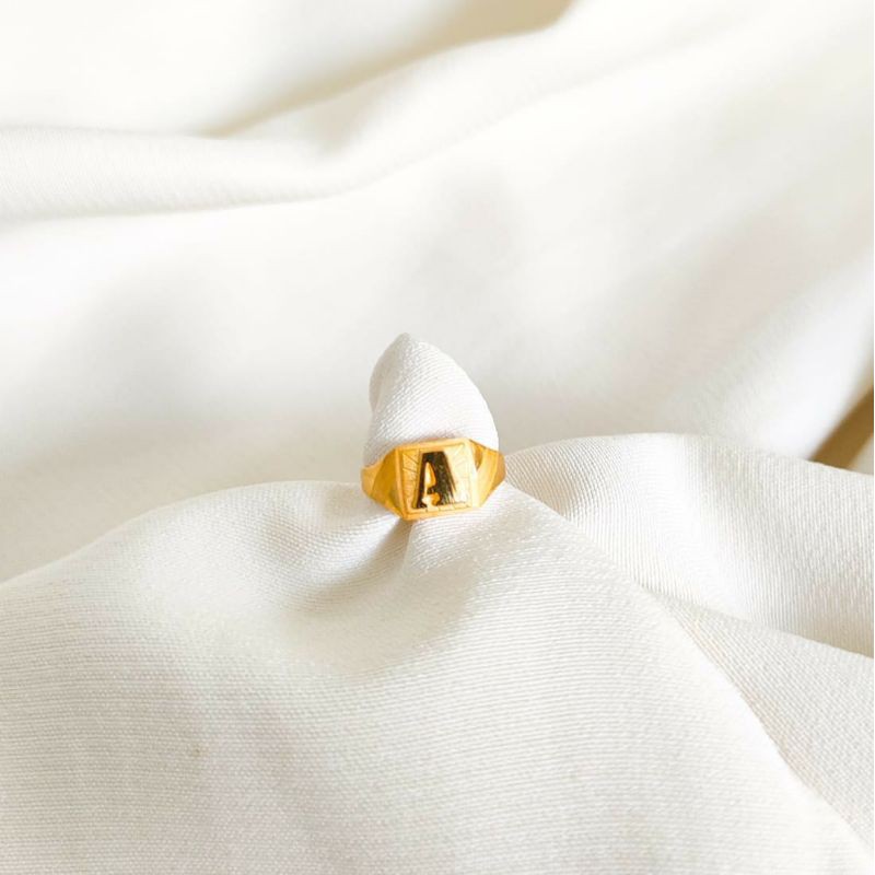 cincin huruf a bisa diatur ukuran cincin balita kadar 875