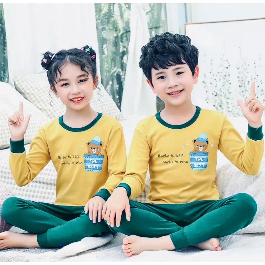 dealshop SALE BAJU TIDUR ANAK BAHAN KAOS PREMIUM-STELAN 012