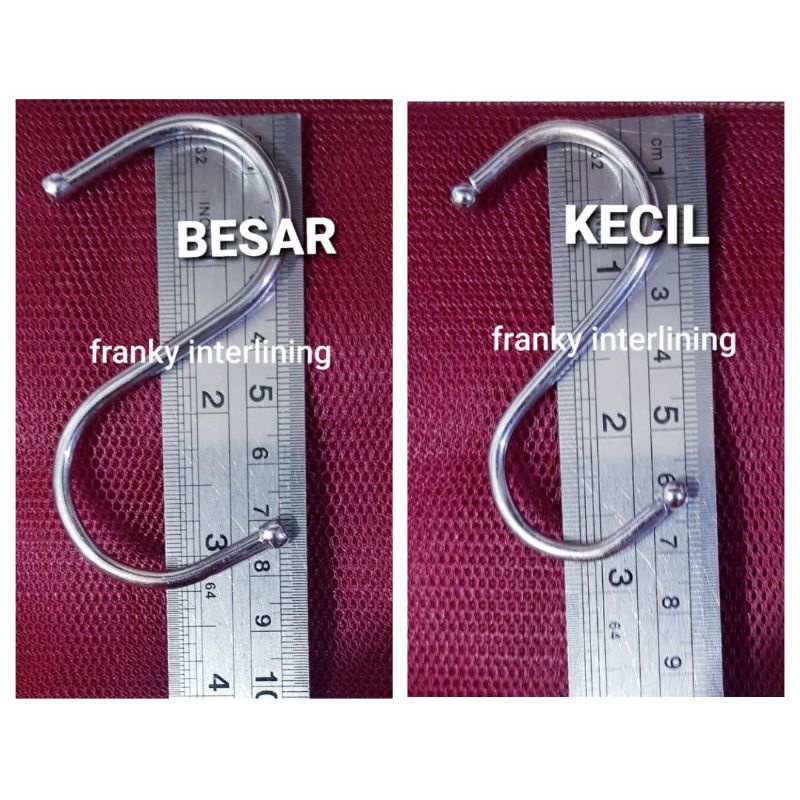 GANTUNGAN HOOK BENTUK S TEBAL &amp; KUAT HARGA PER BUAH