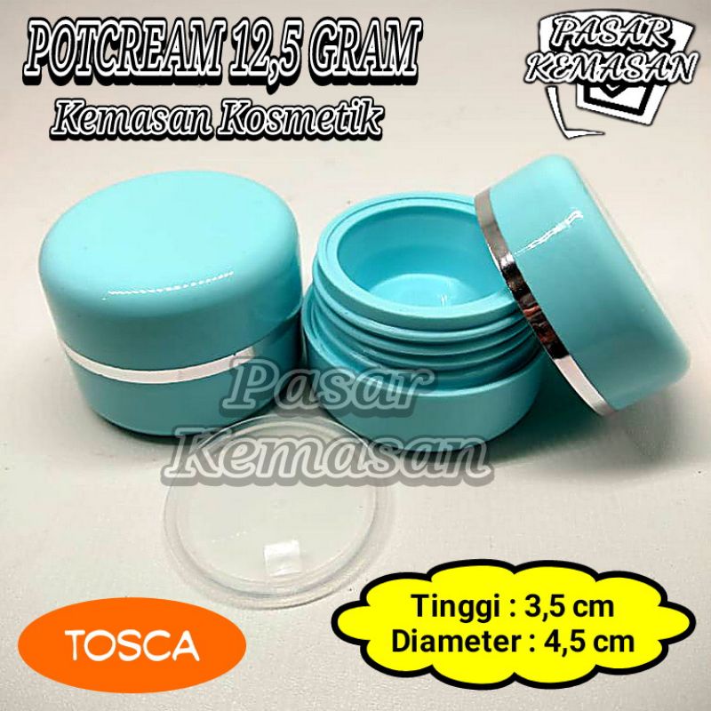 POT CREAM 12,5 GR TOSCA TEMPAT KRIM KEMASAN KOSMETIK