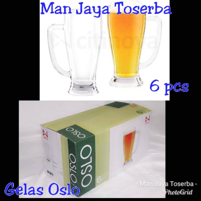 Gelas kaca Bir Jus / Gelas OSLO Citinova 6pcs