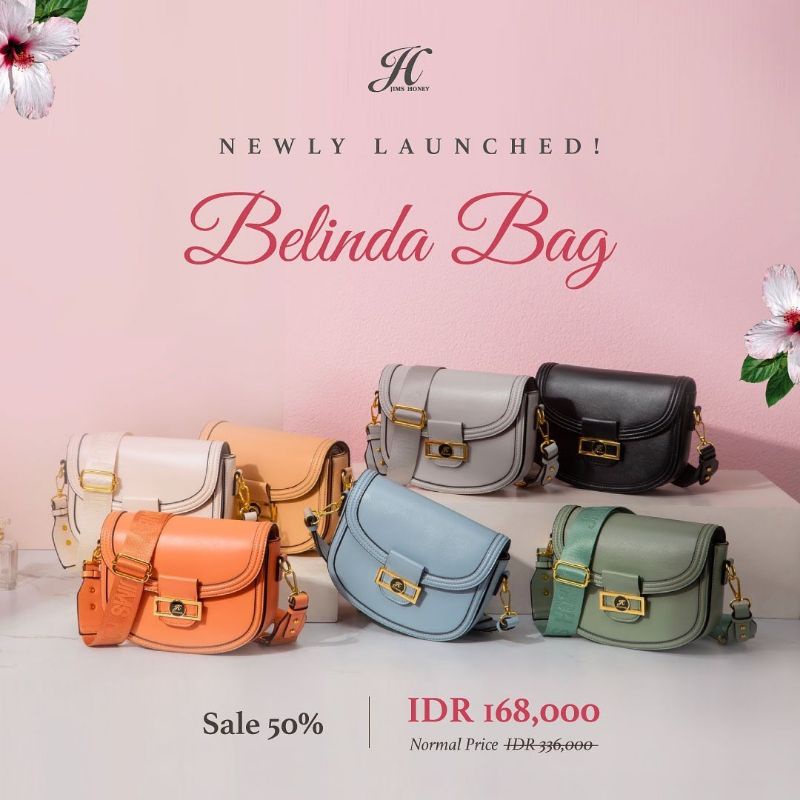 Belinda Bag Jims Honey Tas Kecil Wanita Selempang Import