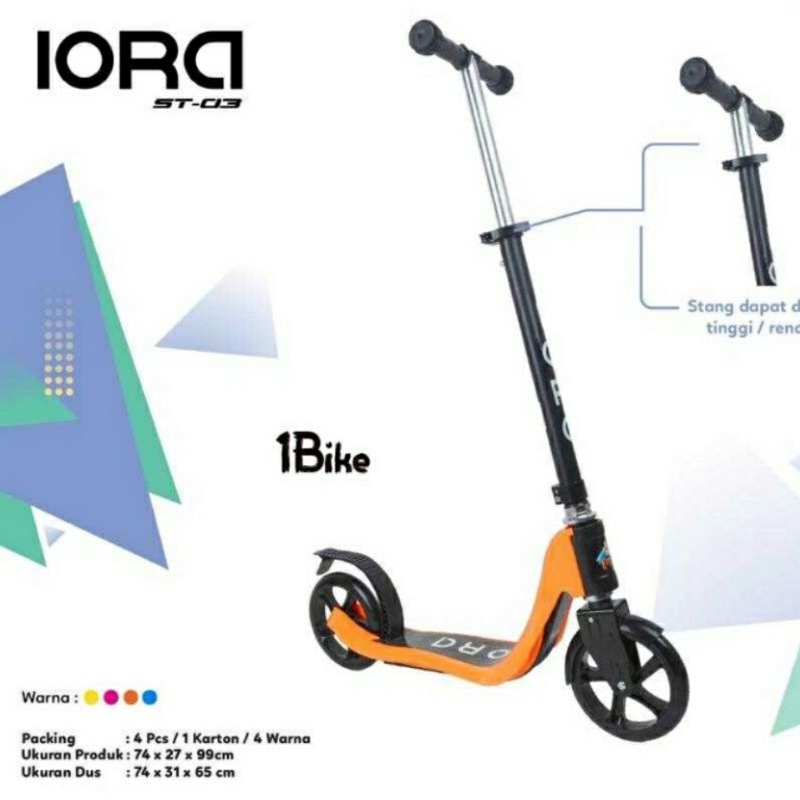 SCOOTER SKUTER ANAK RODA 2 OTOPED IORA ST03