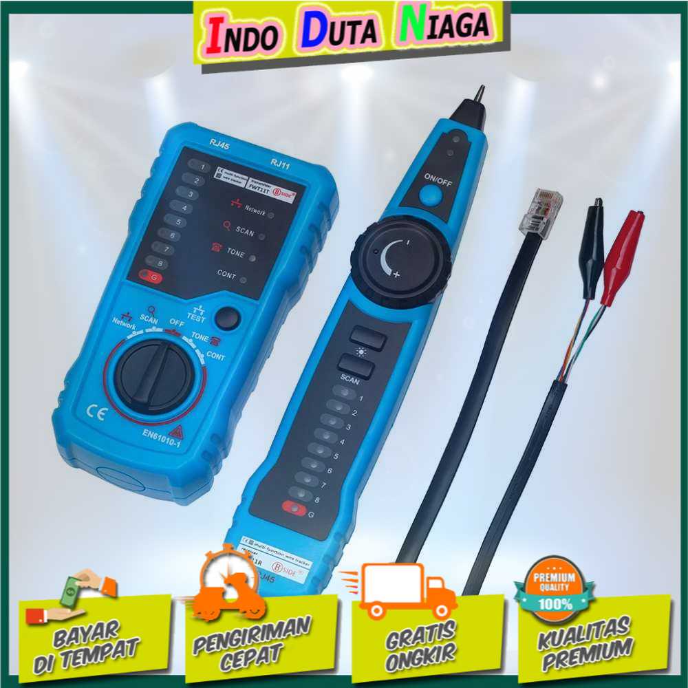 IDN TECH - BSIDE Tracker Tester Kabel Jaringan RJ45 RJ11 CAT5 CAT6 - FWT11