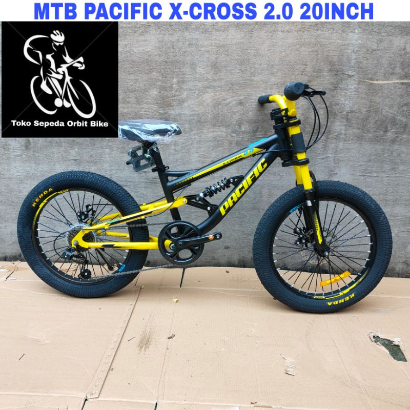 Sepeda Gunung MTB Pacific X-Cross 2.0 Fullsus 20Inch