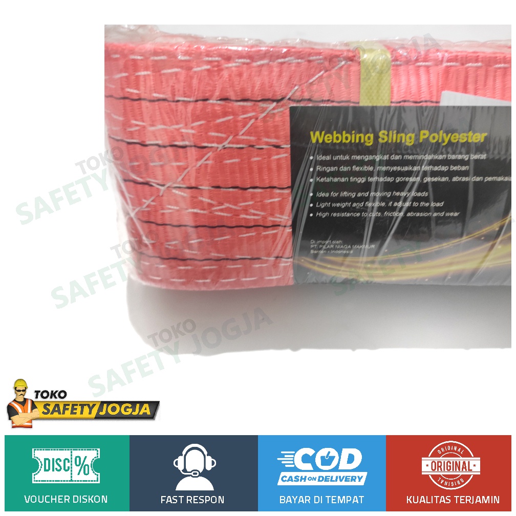 Webbing belt SLING 5 Ton x 5 Meter Tali Pengangkat Barang polyester