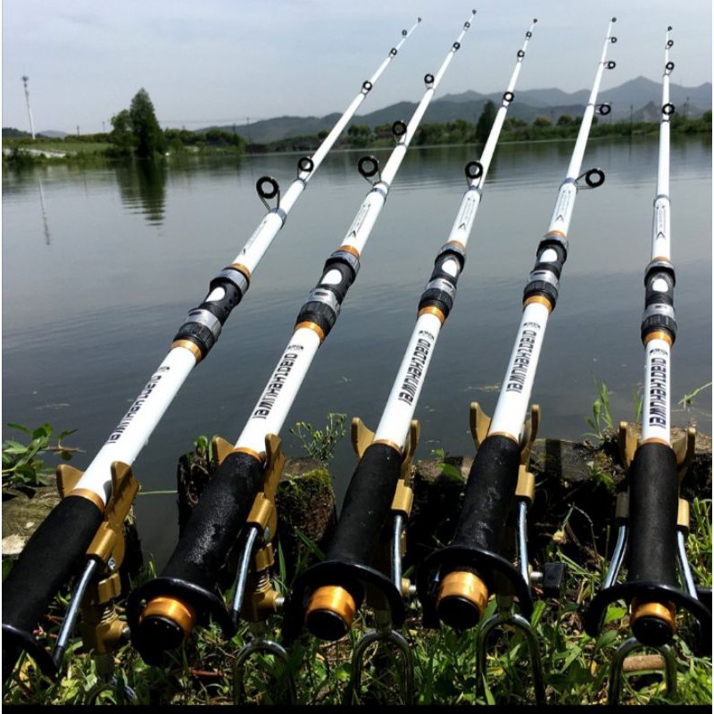 Taffsport GHOTDA Joran Pancing Antena Portable Fishing Rod Pole Carbon Fiber