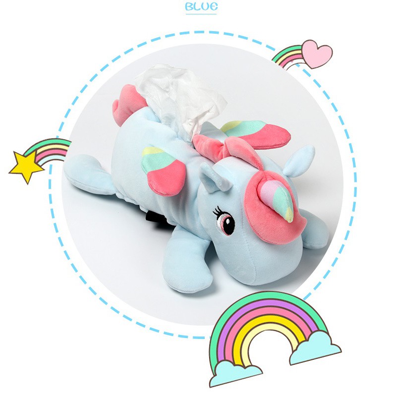 NEW LITTLE PONY UNICORN Kotak Tempat Sarung Tisu Gantung Belakang Jok Mobil Arm Rest Tissue Holder