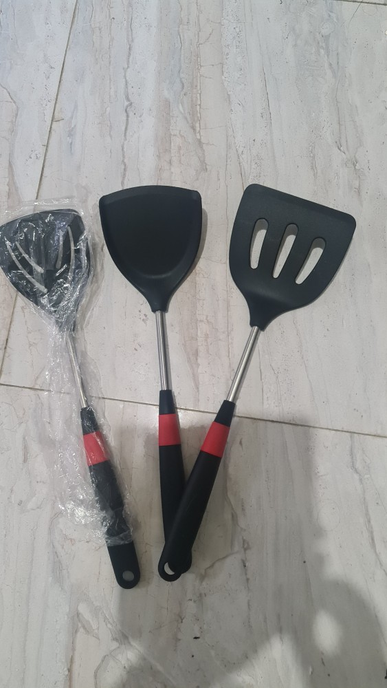 Oppolia Alat Dapur Kitchen Set Spatula Silikon Tahan Panas Silikon Peralatan Masak Ukuran Jumbo