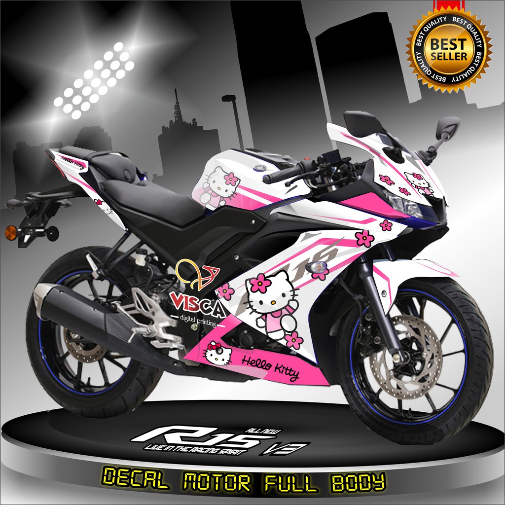 Decal R15 V3 Full Body Stiker R15 V3 Full Body Dekal R15 V3 Hello Kitty