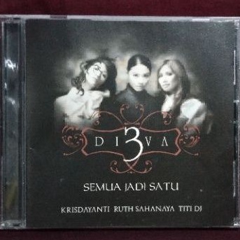 CD MUSIC ORIGINAL 3DIVA HITS SEMUA JADI SATU