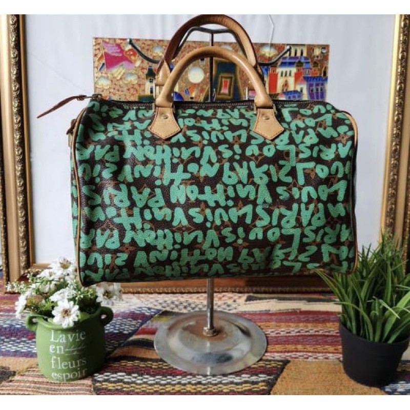 LIVE Senin 30 Nov, Paket Tas LV Spedy Grafiti untuk Novandy1606