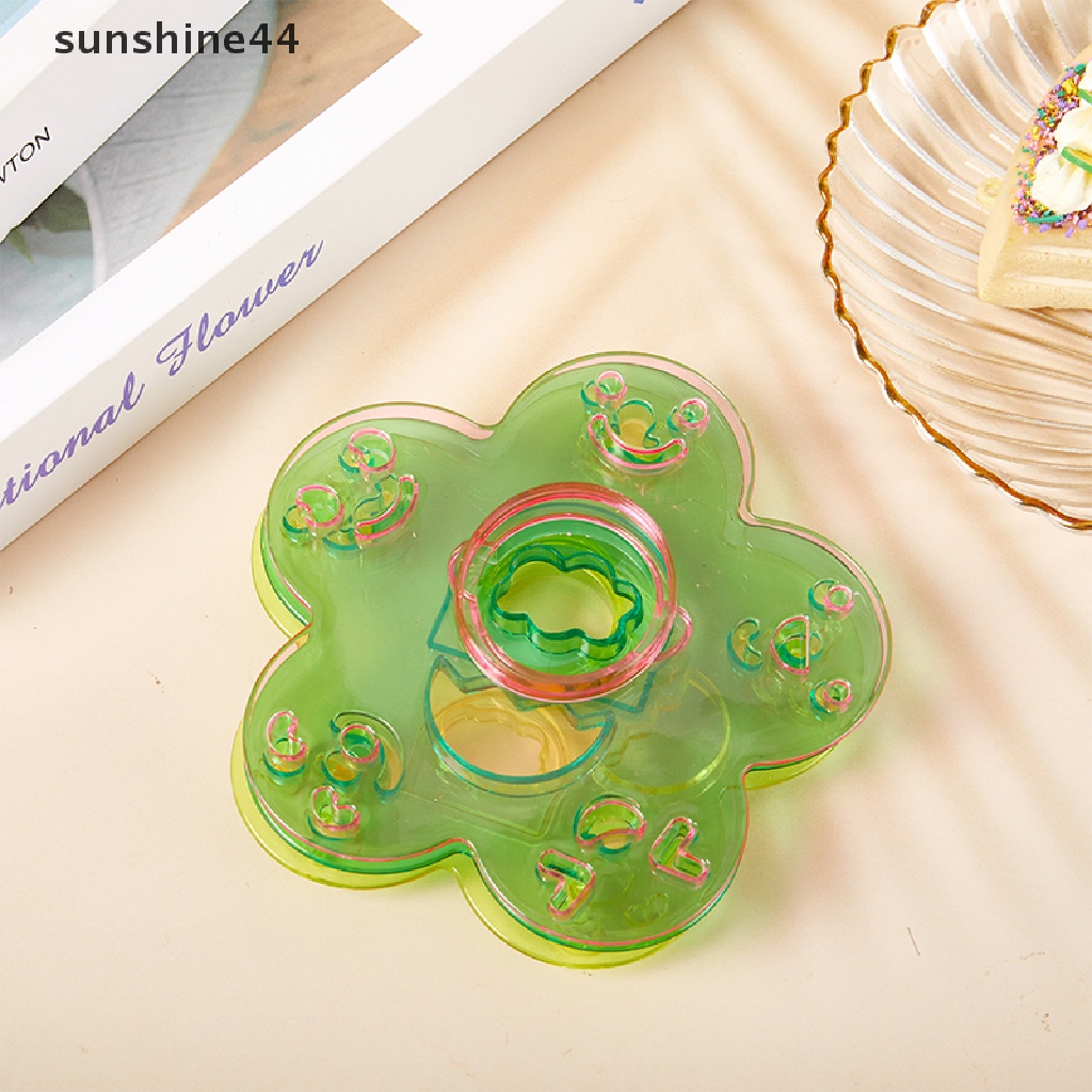 Sunshine 3Pcs Cetakan Nasi Bentuk Ekspresi Wajah Kartun DIY