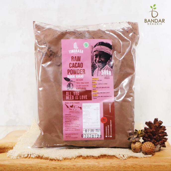

(BAYAR DI TEMPAT) Raw Cacao Powder / Kakao Mentah Bubuk 500gr - Timurasa