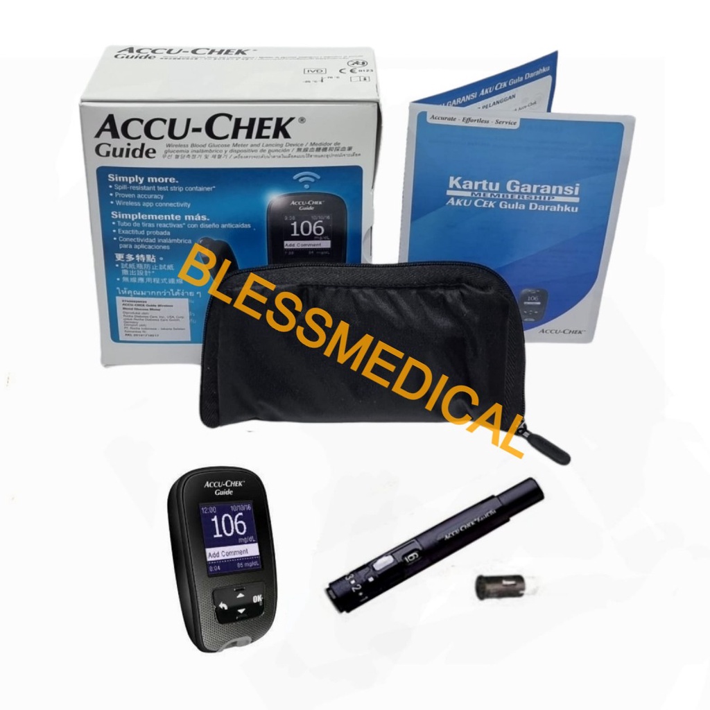 Accu Chek Guide Meter /Alat Accu Check Guide Original Extra Strip 50