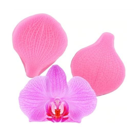 Deep Texture Silicone Mold - Orchid Flower Petal #01 (2pcs)
