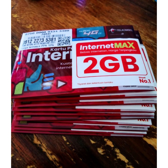 Kartu kuota Telkomsel 2GB / 30 hari (JABAR)