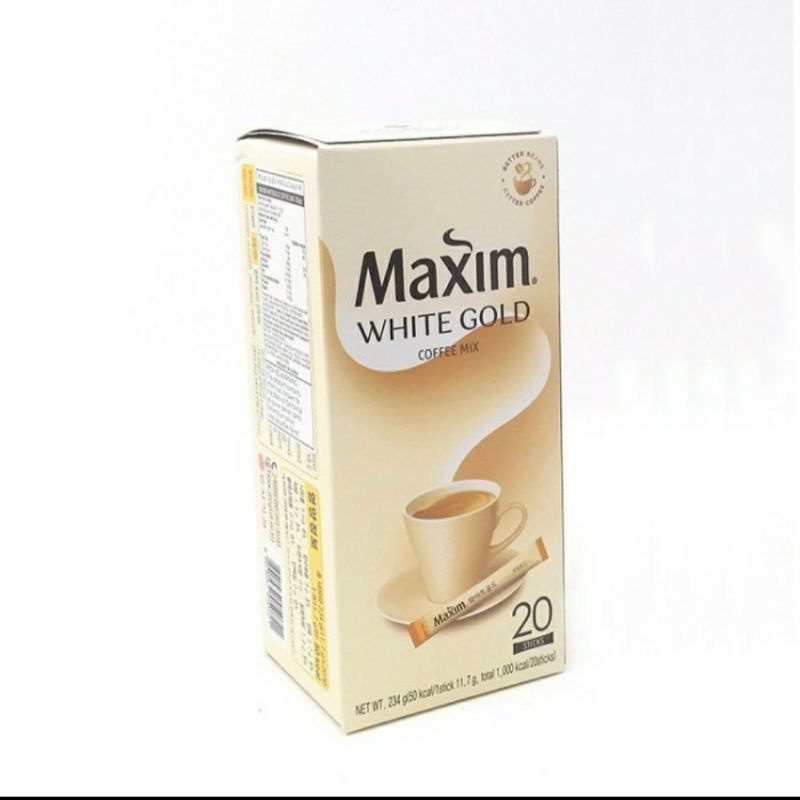 

Kopi Maxim White Gold isi 20 sachet