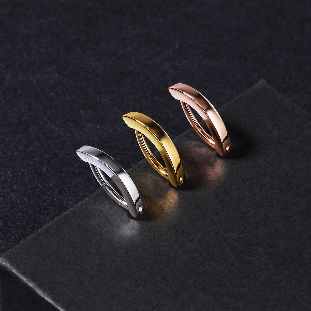 1 PC Cincin Tindik Pusar Model Barbel Kristal Bahan Ukuran 8 / 10 / 12mm
