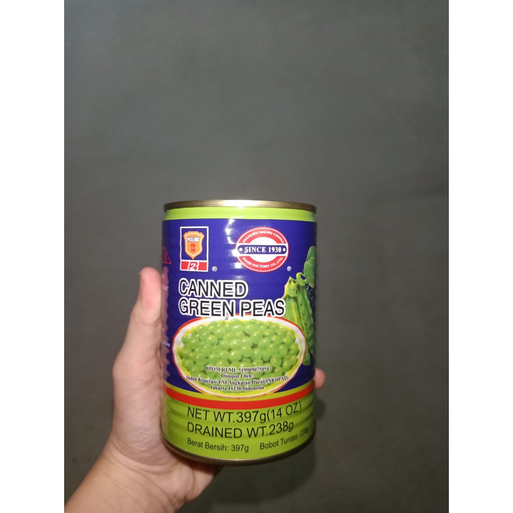 

CANNED GREEN PEAS MALING 397g