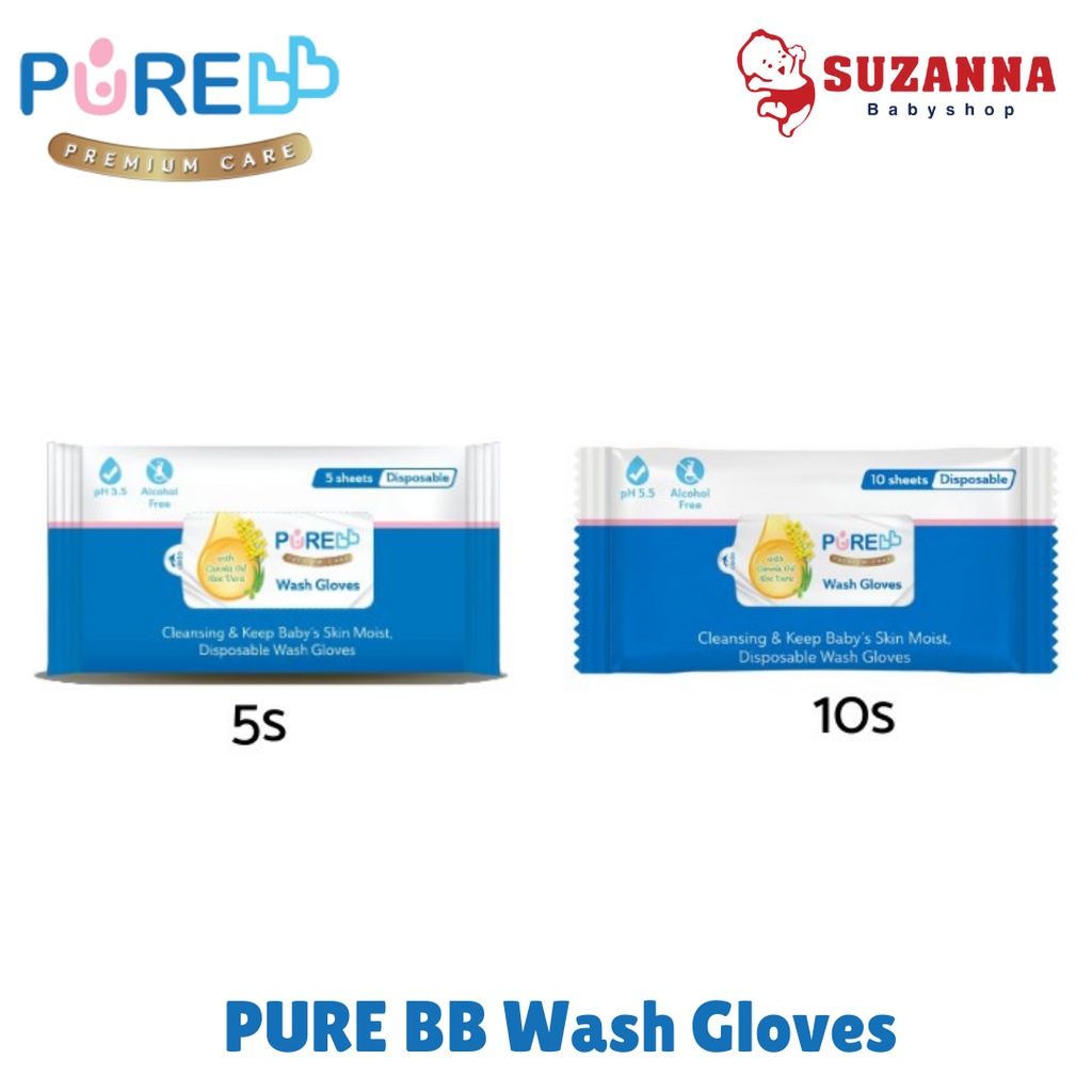 Pure BB Wash Gloves - Tisu Basah