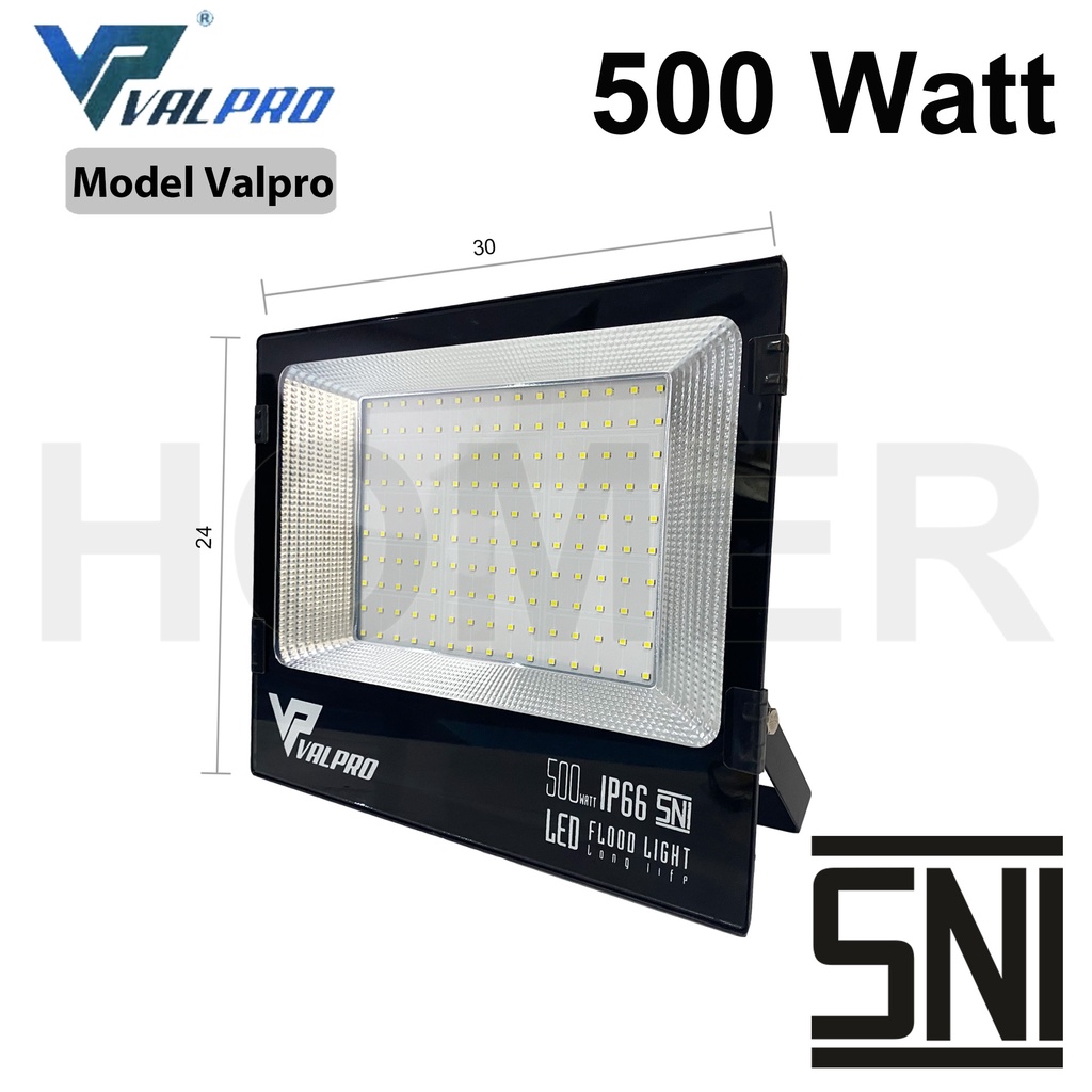 lampu led sorot tembak floodlight outdoor taman SMD 500W 500 watt reflector probest hattasu valpro