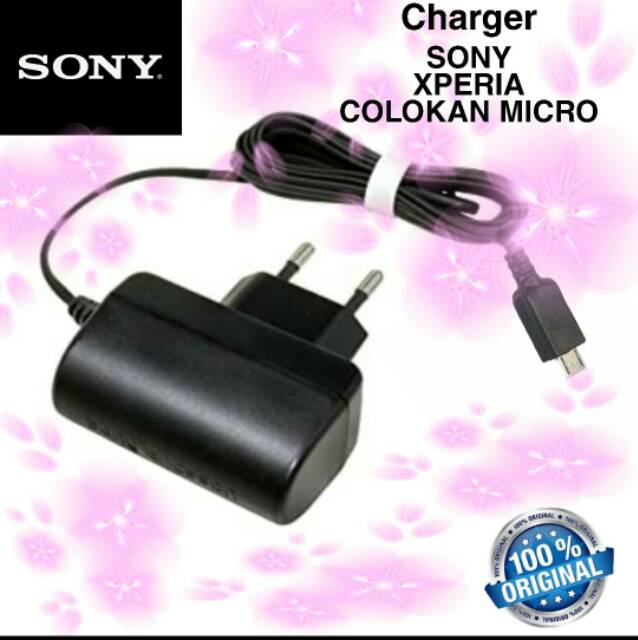 Travel Charger Original Casan Charge Sony ericson CST-75 Xperia X Z Z2 Z3 Z3+ Z4 Z5 E4 Colokan Micro