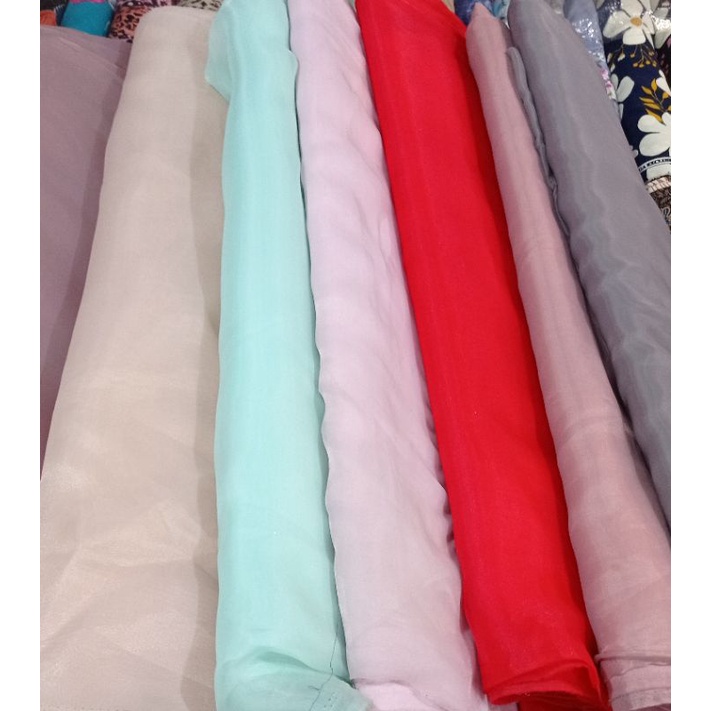 kain organza(harga 8.000/0.5 mtr)