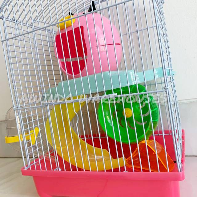 KANDANG HAMSTER JYS11# - Rumah Kandang Hamster Sugar Glider Landak Mini Tempat Tidur Main Hamster