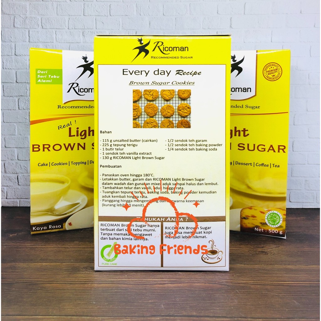 RICOMAN LIGHT BROWN SUGAR 500GR/RIKOMAN/GULA AREN