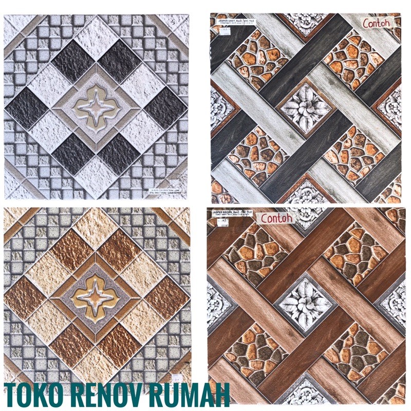 Keramik Lantai 40x40 Motif Keramik Teras Keramik Lantai Ruangam Keramik Carpot Shopee Indonesia