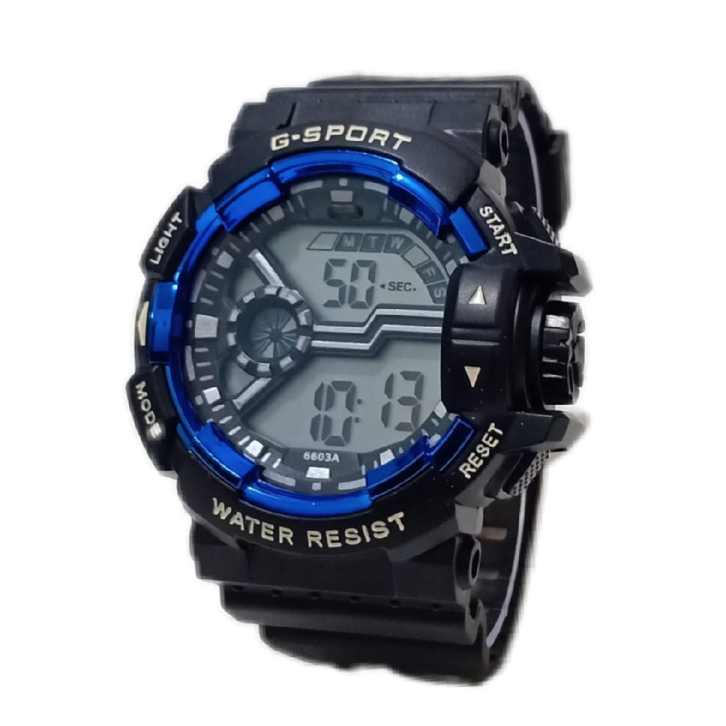 Jam Tangan Pria Sporty Digital S-Sports Strap Rubber SS007