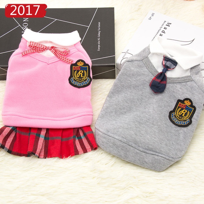 (COD) Baju Seragam Sekolah Jepang Anjing Dan Kucing