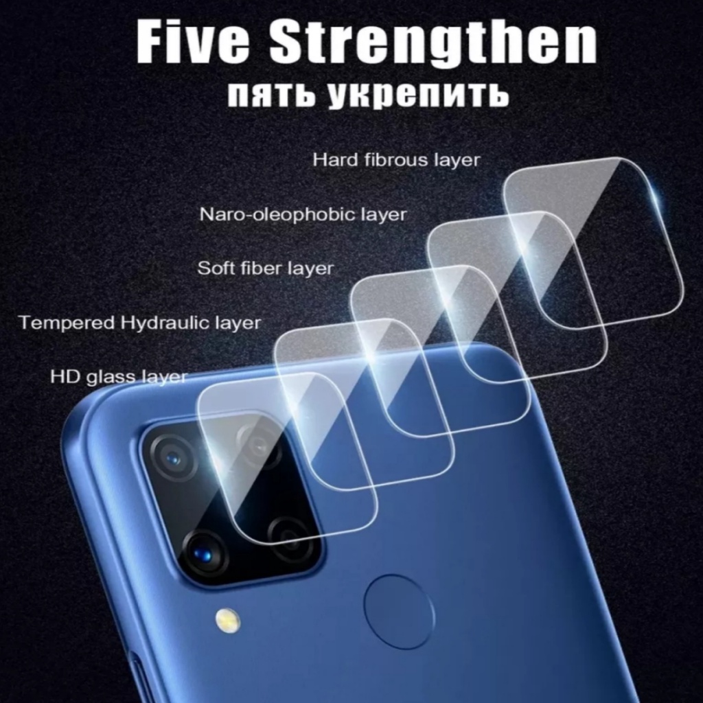 REALME C12 C15 C17 Tempered Glass Kamera Lens Kaca Anti Gores Camera