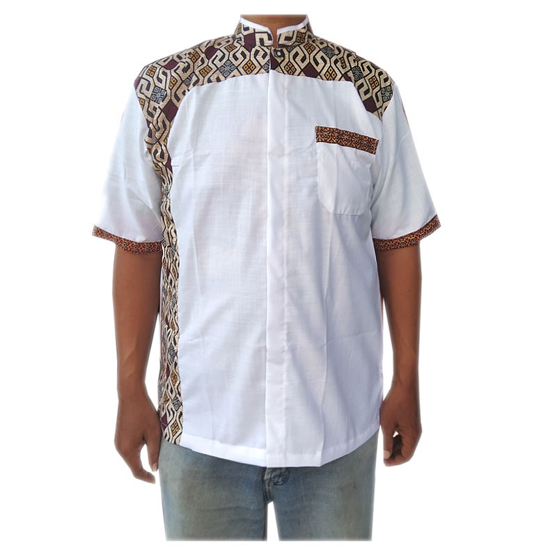 Baju Koko Batik Luqman Motif 10 - Baju Muslim Pria