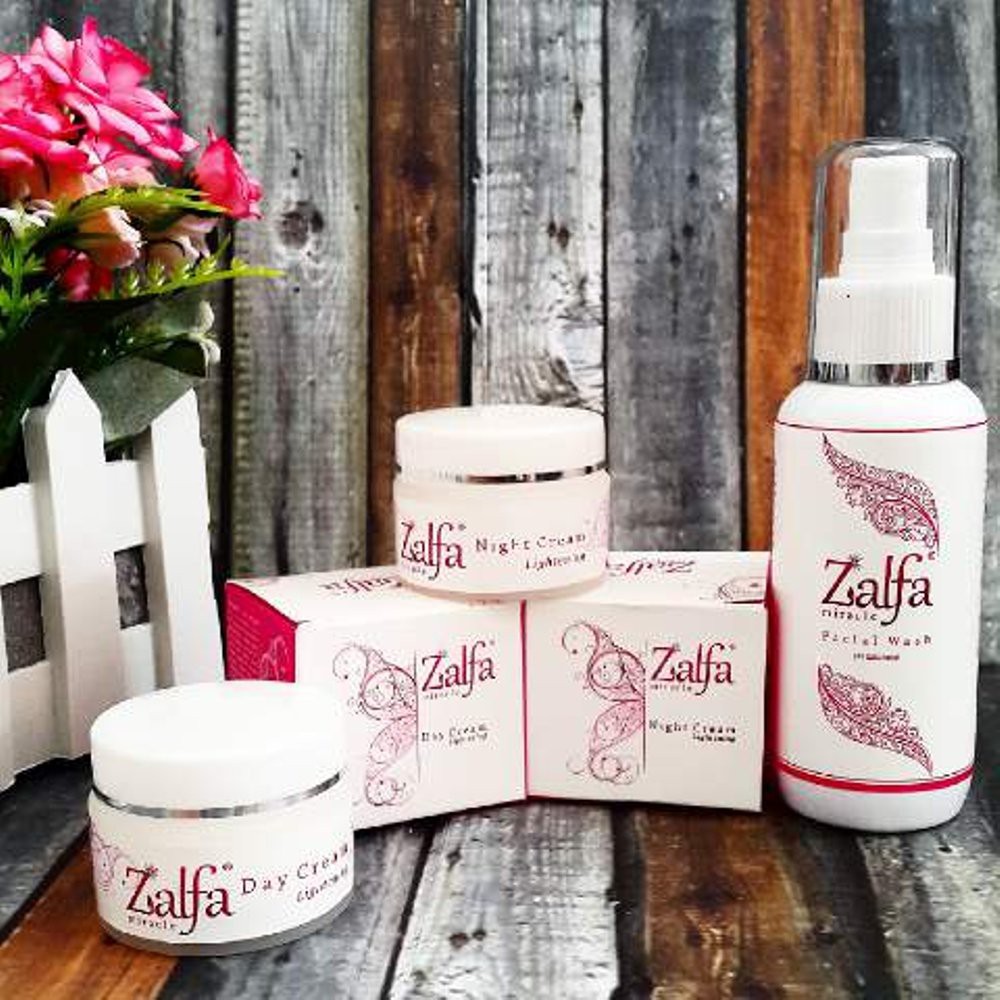 

Promo Zalfa Lightening Series krim pemutih herbal, halal, aman Diskon