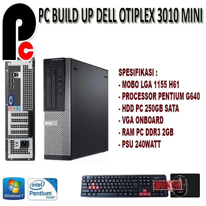 CPU PC Built UP Dell Optiplex 3010 | PC MINI DELL plus MONITOR SPC 19&quot;