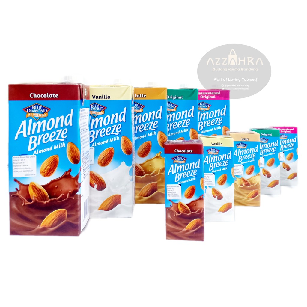 Jual Susu Almond Almond Milk Blue Diamond Almond Milk Breeze 180 Mili Shopee Indonesia 5528