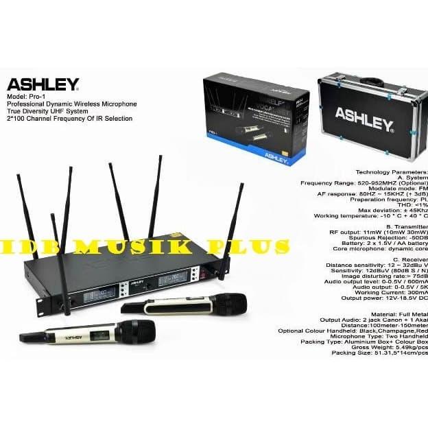 Mic Wireless Ashley Pro1 Pro 1 Original Ashley