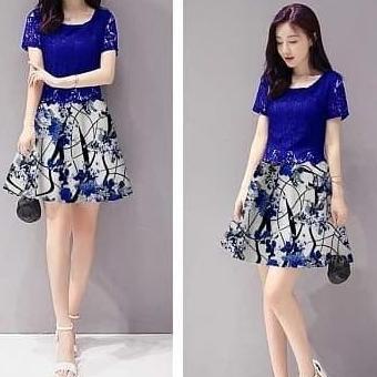 DRESS BRUKAT GLOWING BAJU PESTA NATAL ANAK REMAJA