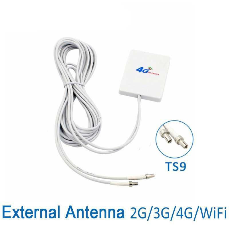 Antena Eksternal 3G 4G LTE 28dBi TS9 Connector 3 Meter Cable Antena Modem Murah Sinyal Kuat