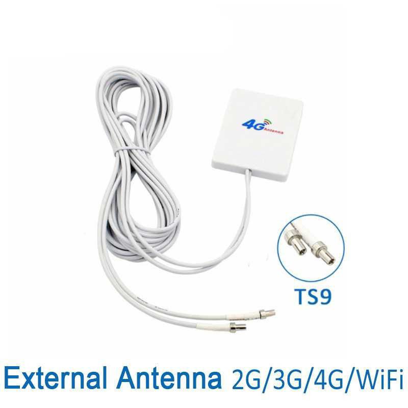 Antena Eksternal 3G 4G LTE 28dBi TS9 Connector 3 Meter Cable