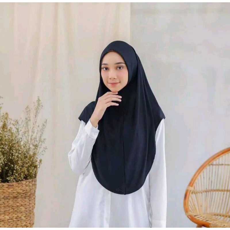 jilbab instan jersey syria/kerudung blus non pet/hijab instan