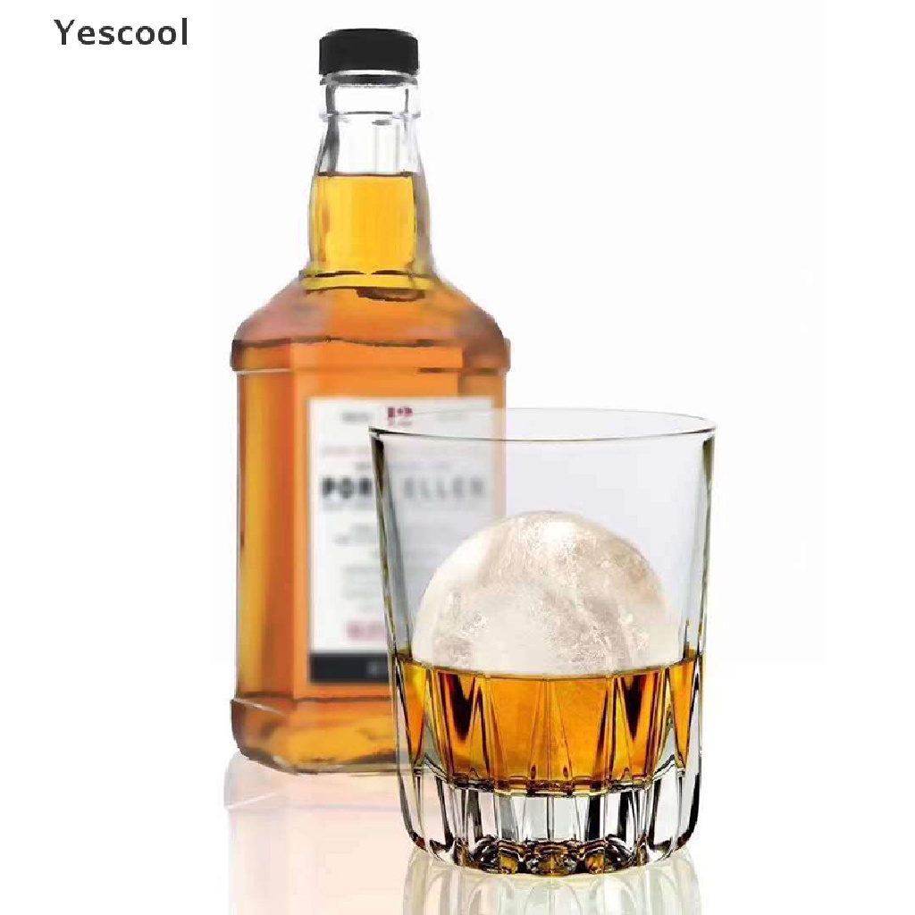 Yescool Cetakan Es Batu 4 Lubang Bahan Silikon Flexible Untuk Whiskeycocktail DIY