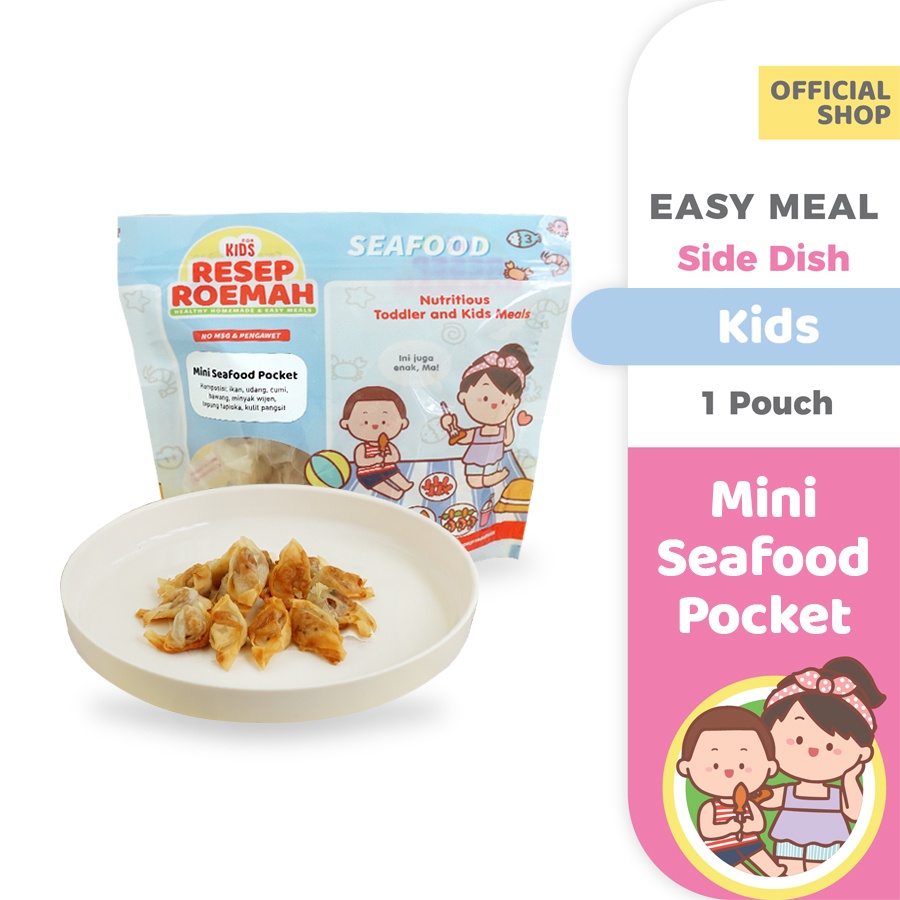

ResepRoemah Mini Seafood Pocket / Pangsit Seafood Mini / Kids / Healthy Frozen Mpasi / No MSG